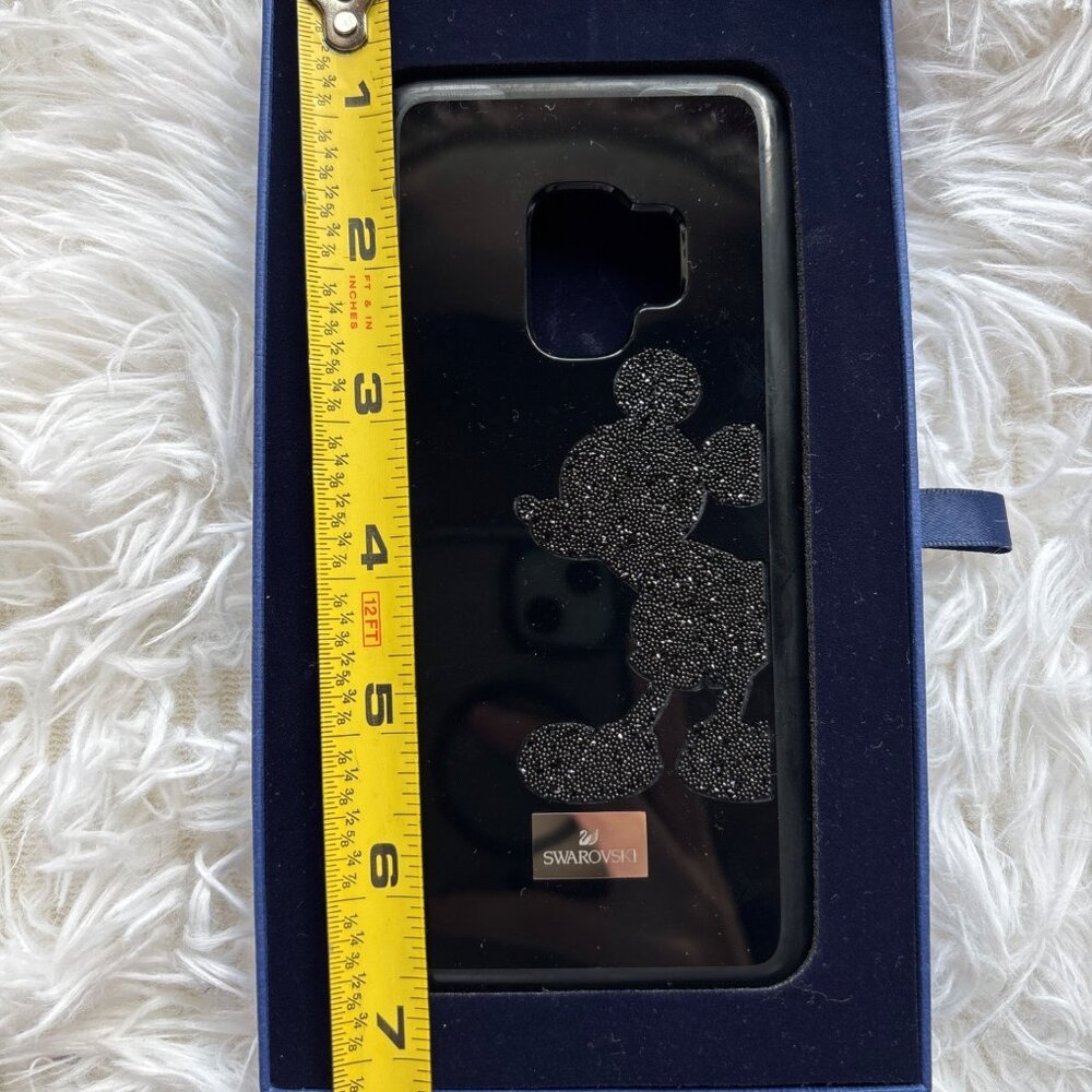 Disney Swarovski Black Mickey Mouse Samsung Galaxy S9 Phone Case New In Box - Picture 6 of 10